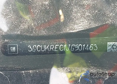 2018 Chevrolet Silverado 1500 2Lt из США, поврежденный, VIN 3GCUKREC1JG501463